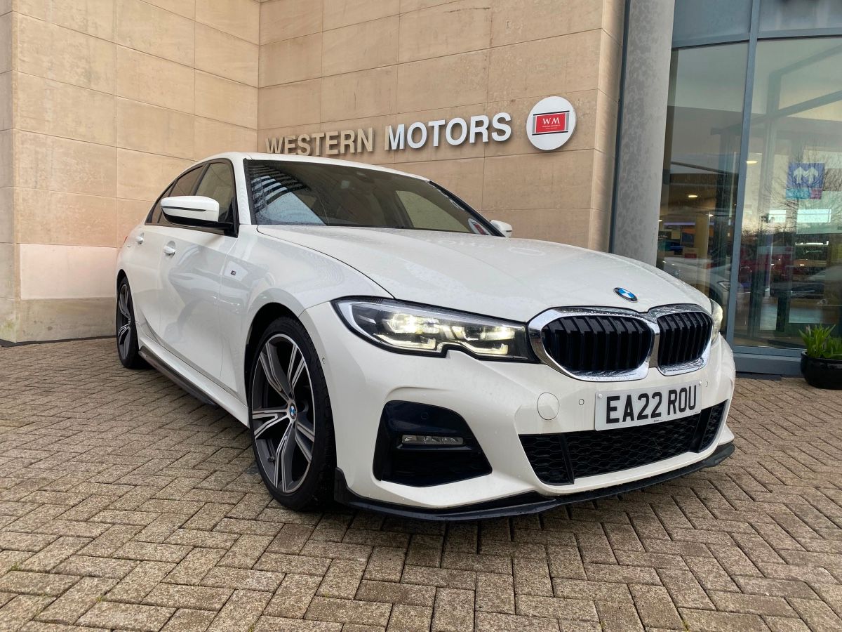 BMW 3 Series M Sport red leather, sunroof, 19" alloys,