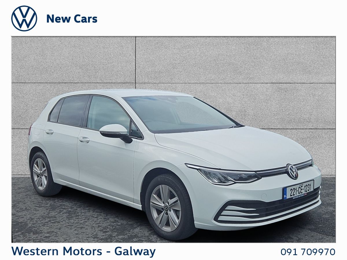 Volkswagen Golf Golf Life with a reversing camera, tinted rear windows, heated seats, heated steering wheel.