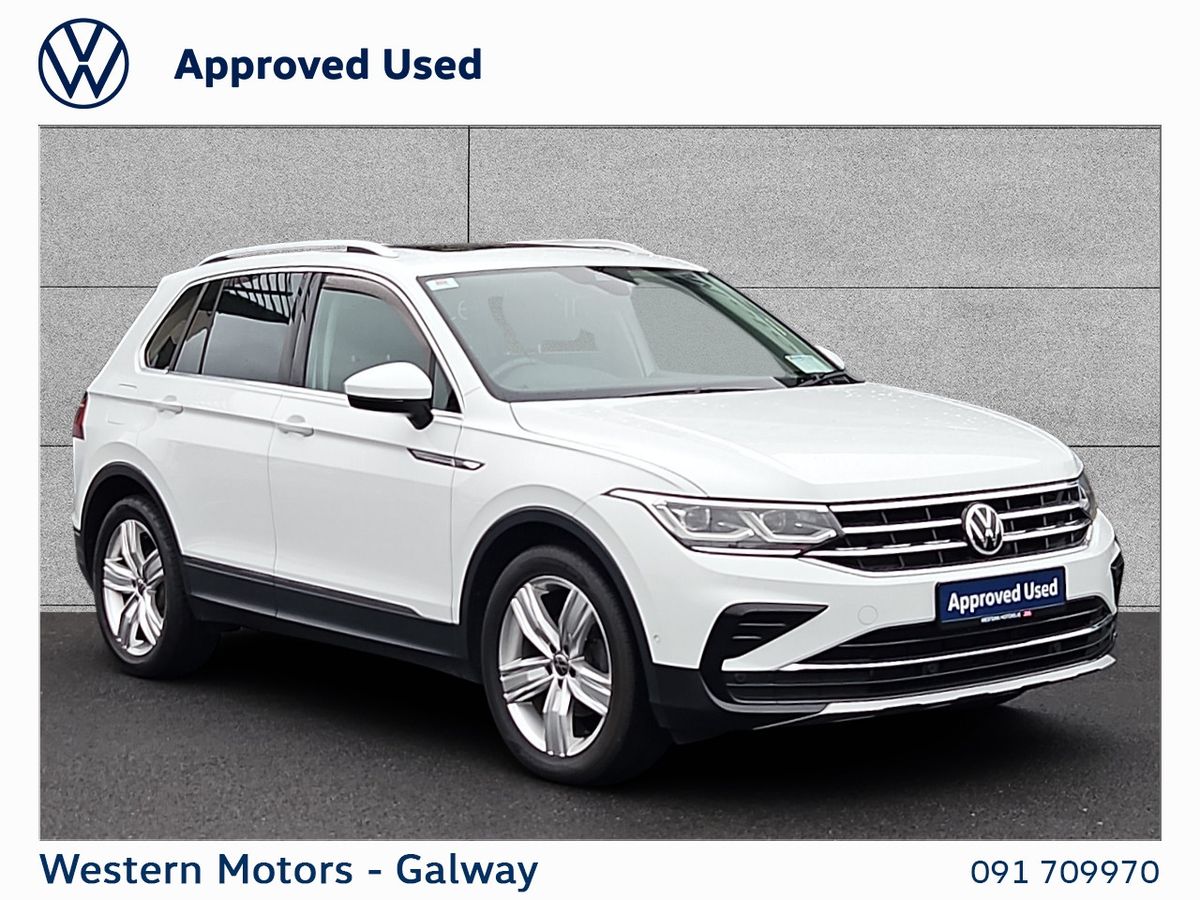 Volkswagen Tiguan Class Colour & Spec, Elegance with Sunroof,Electric Bootlid,IQ LED Lighs,Rear Camera,Heated Seats,App Connect + much more