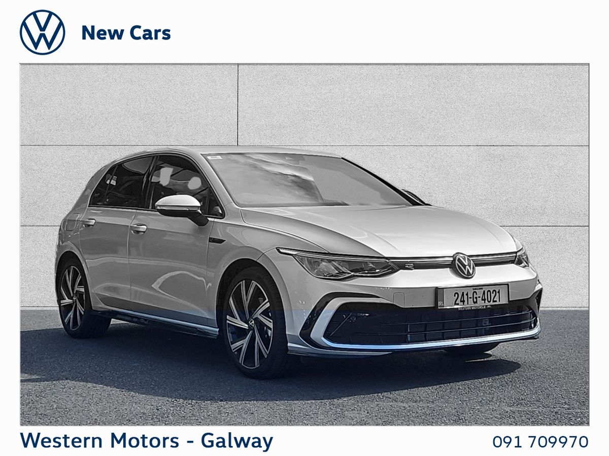 Volkswagen Golf Golf R-line with Uprgaded Bergamo Alloys, reversing Camera, Winter Package, App connect and much more. 