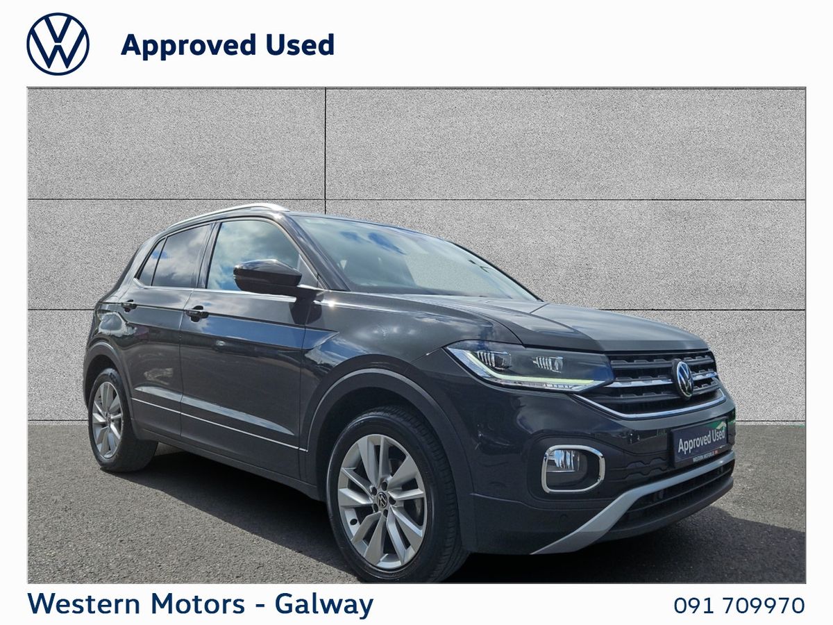 Volkswagen T-Cross Class Example, Very Low kms, 1 Owner, Huge Spec "Style" 1.0 TSi 110 Bhp, Rear Camera,Sat Nav,Heated Seats,App Connect + much more