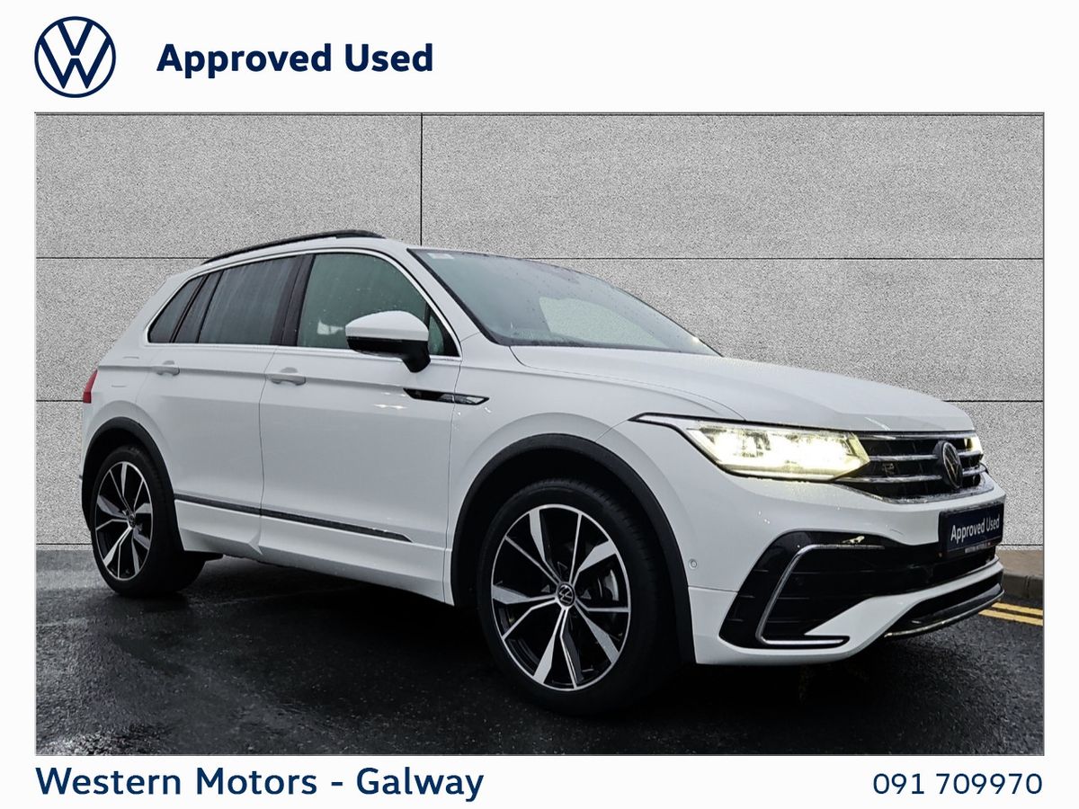 Volkswagen Tiguan 3 Year Warranty & 2 Year Service Plan,Class Example,2.0 TDI 150 Bhp R-Line + Rear Camera + Electric Bootlid + Upgrade Alloys + App Connect + LED Lights + Much More