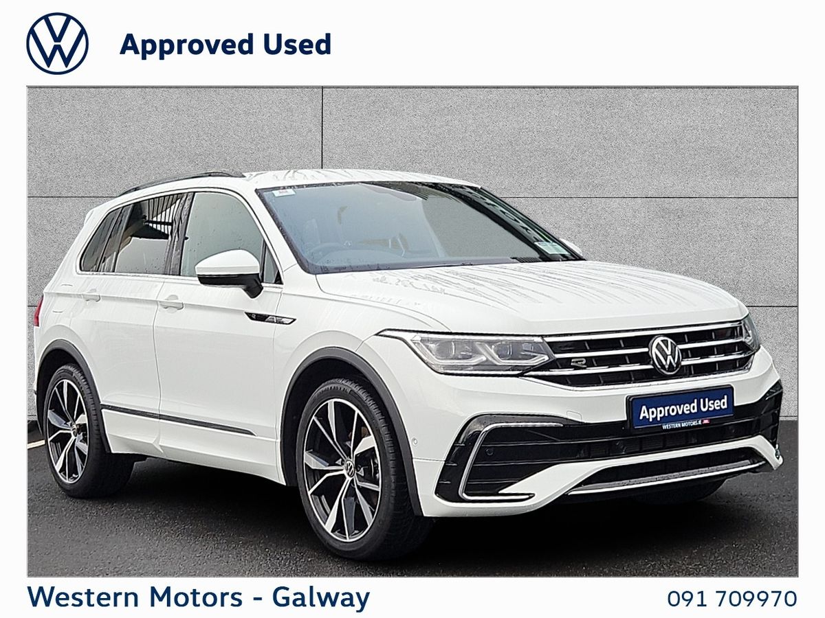 Volkswagen Tiguan 3 Year Warranty & 2 Year Service Plan,Class Example,2.0 TDI 150 Bhp R-Line + Rear Camera + Electric Bootlid + Upgrade Alloys + App Connect + LED Lights + Much More