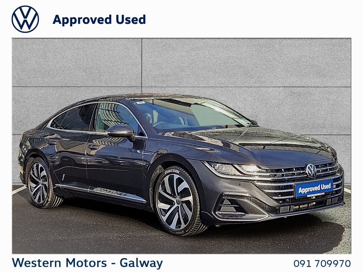 Volkswagen Arteon Class Colour & Spec,3 Year Warranty & 2 Year Service Plan, 2.0 Tdi 150 Bhp R-LINE + Rear Camera, Heated Seats, LED Lights,Sat Nav,App Connect + much more