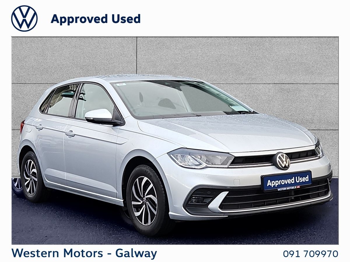 Volkswagen Polo 3 Year Warranty & 2 Year Service Plan Inc.,Class Example 1.0 Tsi  95Bhp "Life" Spec Inc Alloys, App Connect, Aircon,Digital Dash + much more