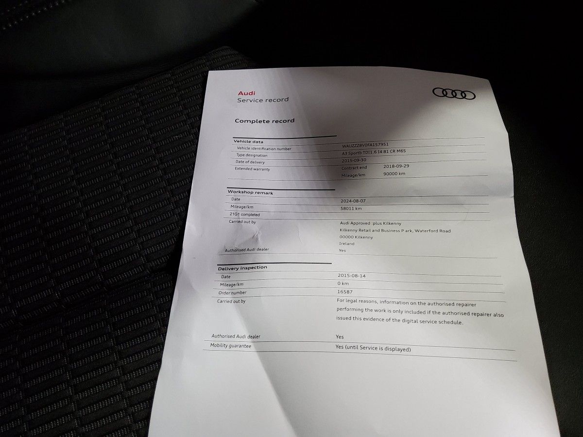 Audi A3 1.6 TDI SE