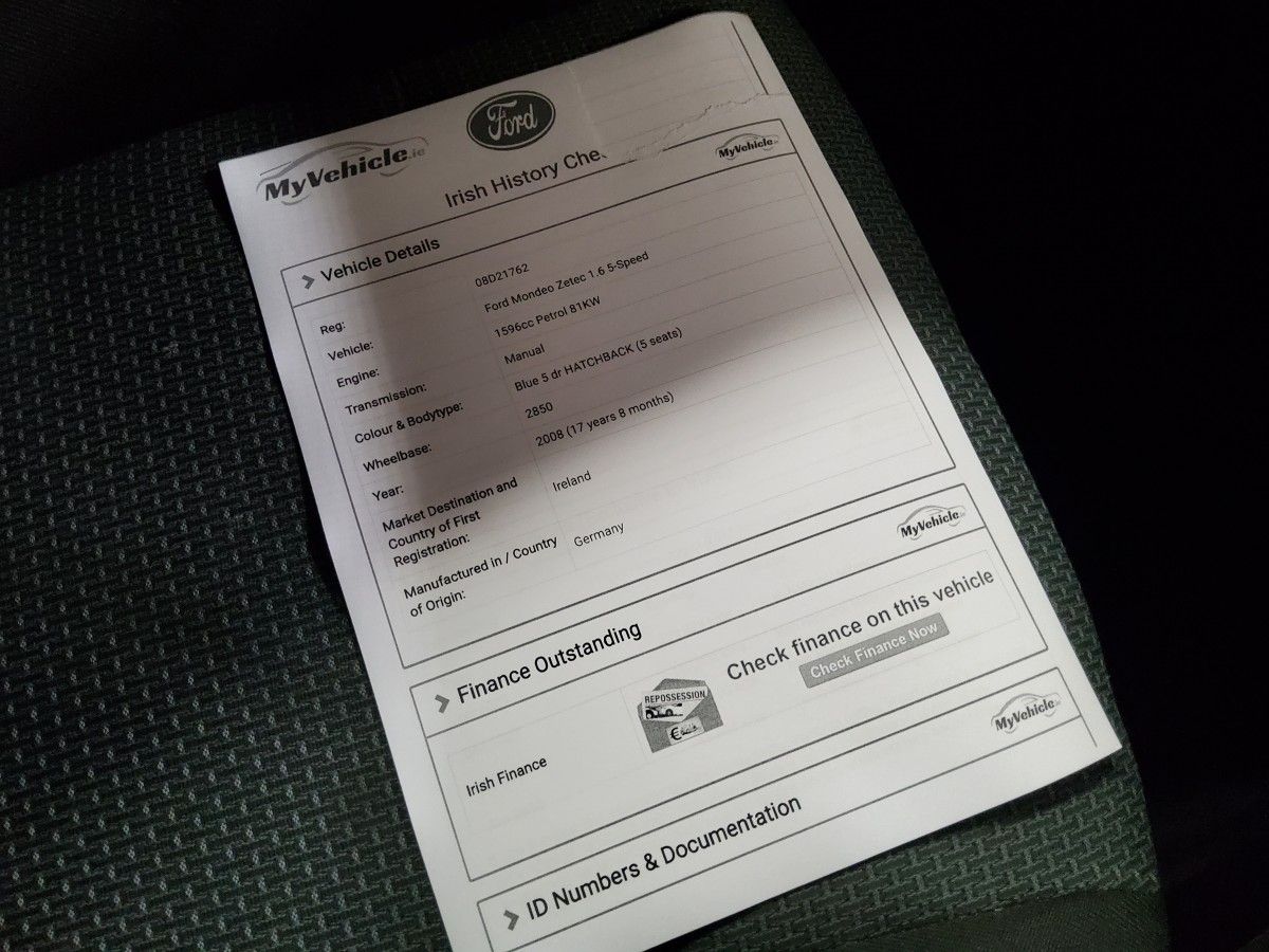 Ford Mondeo 1.6i 110PS Zetec