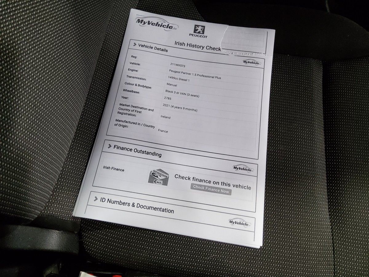 Peugeot Partner PARTNER PROFESSIONAL PLUS 1.5