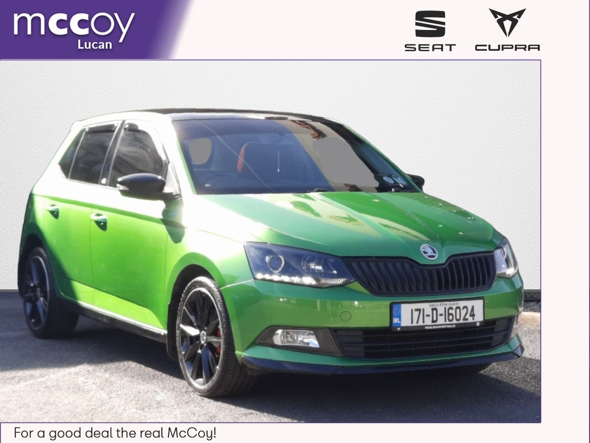 Skoda Fabia *** JUST ARRIVED ***UNIQUE FABIA MONTE CARLO 1.2 TSI 90 BHP *** SUNROOF *** LOW RATE FINANCE *** 12 MONTH WARRANTY ***